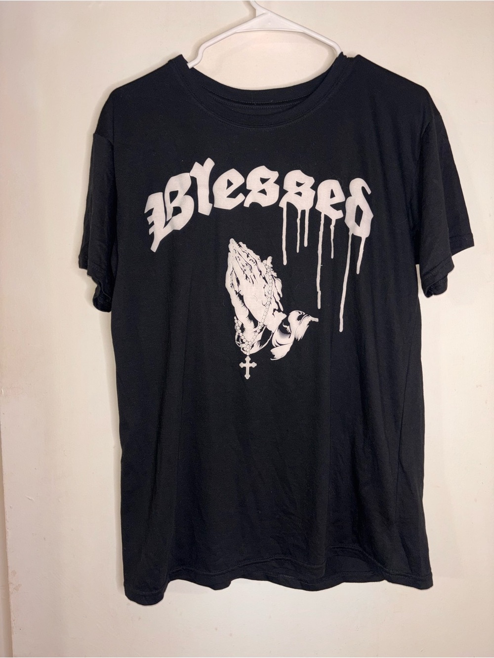 Vibe Black Short-Sleeve "Blessed" Graphic Tee